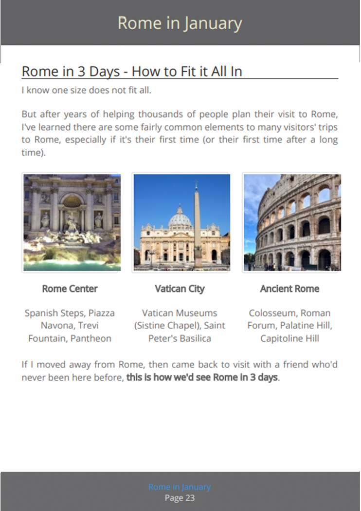 Rome in January - eBook