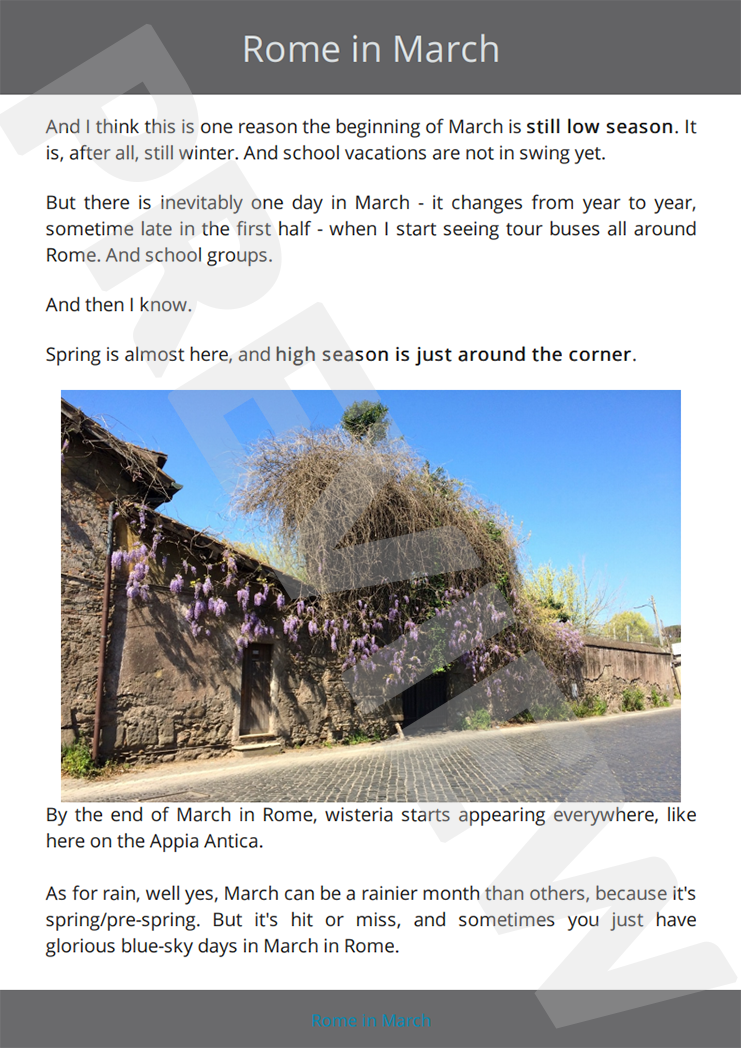 Rome in March - eBook