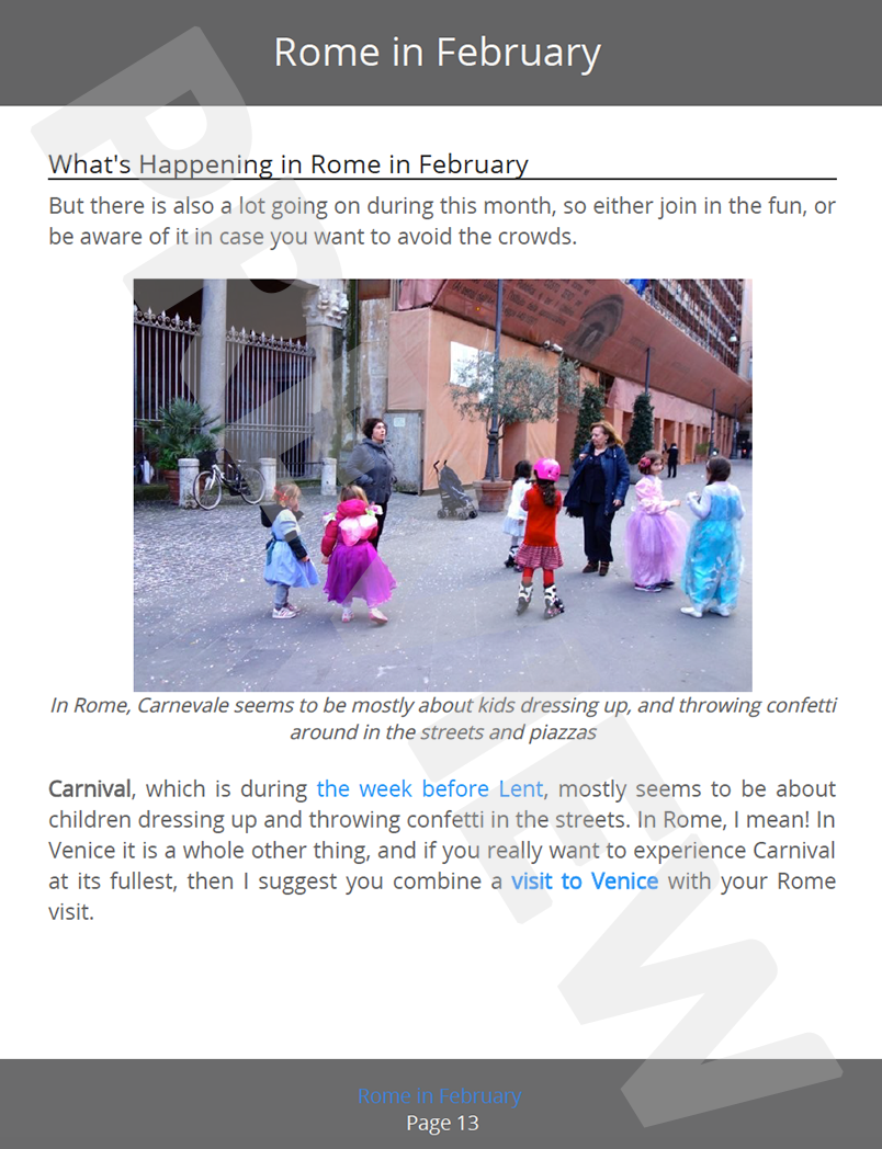 Rome in February - eBook