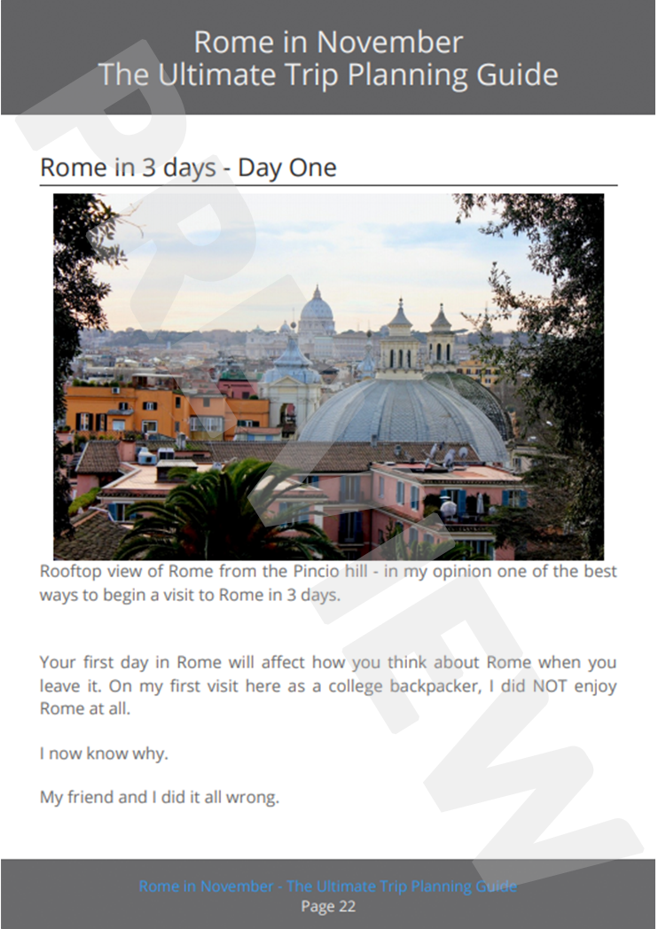 Rome in November - eBook