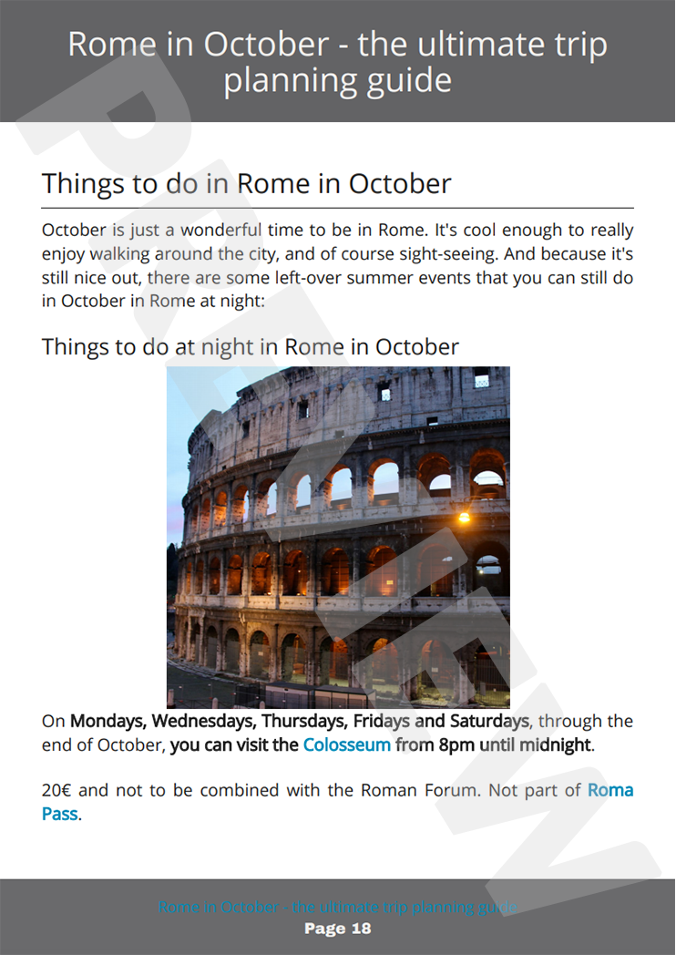 Rome in October - eBook
