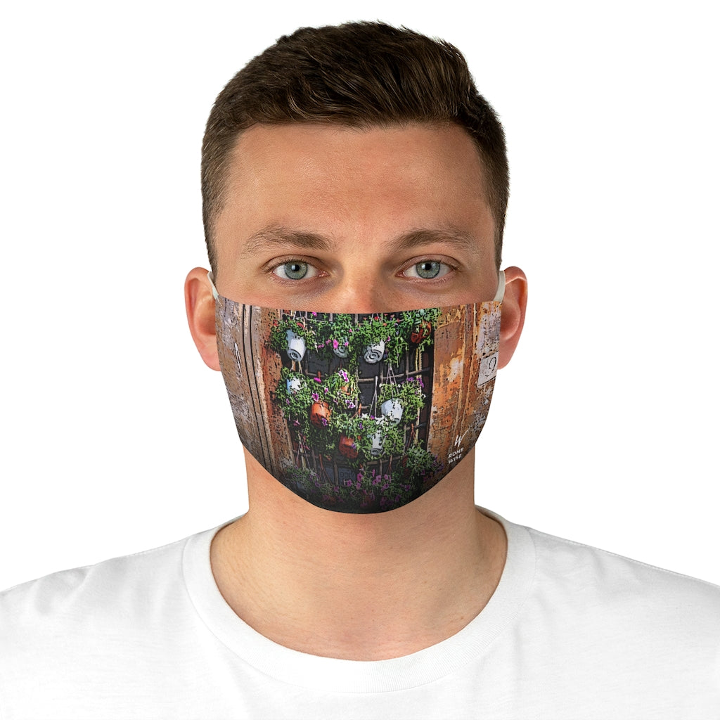 Via Coronari Flowers Fabric Face Mask (Reusable)