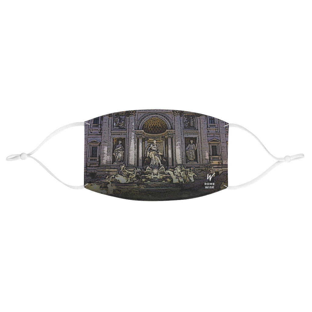 Trevi Fountain Fabric Face Mask (Reusable)