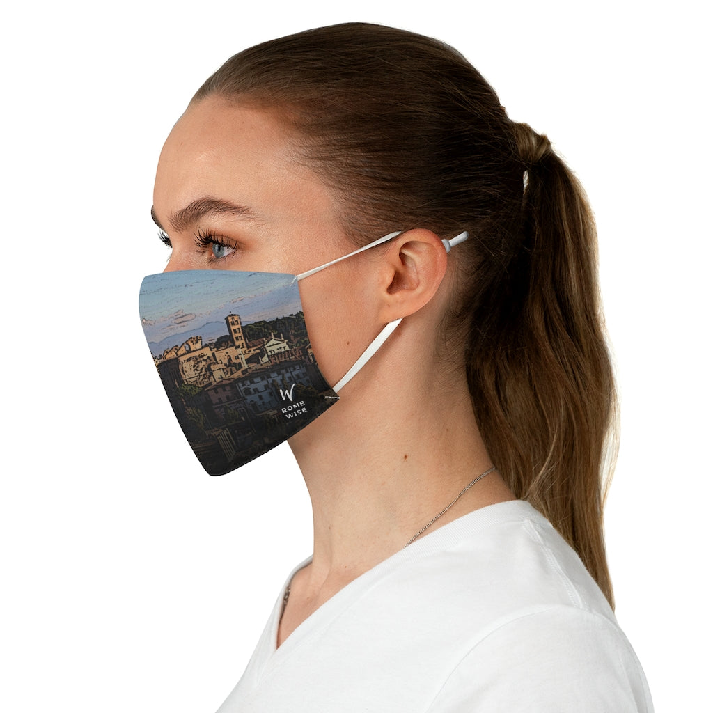 Ancient Rome Skyline Fabric Face Mask (Reusable)